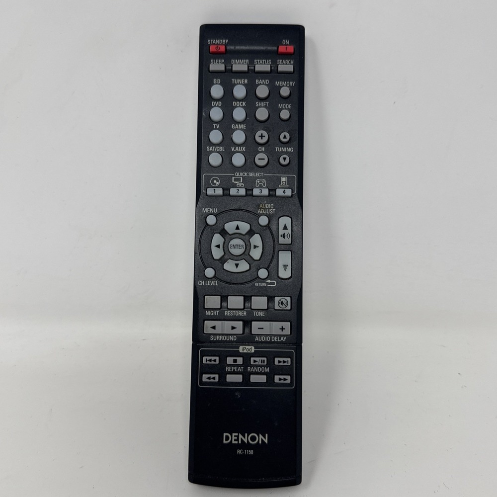 Original Genuine OEM Denon RC-1158 Remote Control For AV Receiver‎ Tested Works